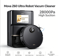 Robot Vacuum Cleaner Mova Z60 Ultra 28000Pa Daya Hisap Tinggi Navigasi LDS Cerdas Pel Basah Kering Perawatan Karpet Otomatis Anti Kusut