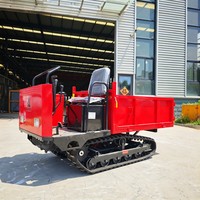 1,5 Tonnen Euro 5 Diesel Mini-Raupendumper mit Gummiketten, Neu, Linkslenker für Bau- und Obstgarten-Transport