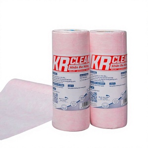 Lingettes de nettoyage non tissées multi-usages absorbantes de haute qualité KrClean, style uni, pour cuisine, fabriquées en usine - Product Image 1