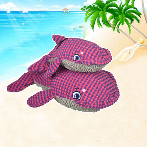 Nouveau jouet pour <span class=keywords><strong>chien</strong></span> amusant en peluche en forme de baleine, jouet pour animaux de compagnie - Product Image 4
