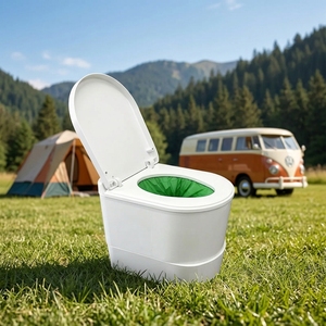 Portable Sealing Toilet Waterless Dry Flush Camping Toilet Automatic Heat <b>Seal</b> Mobile Sealing Toilet Eco Friendly For Outdoor - Product Image 1