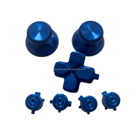 Kits de remplacement de boutons de baguettes en métal coloré pour contrôleur de jeu P5 poignées de pouce bouton croisé A/B/X/Y clés accessoires