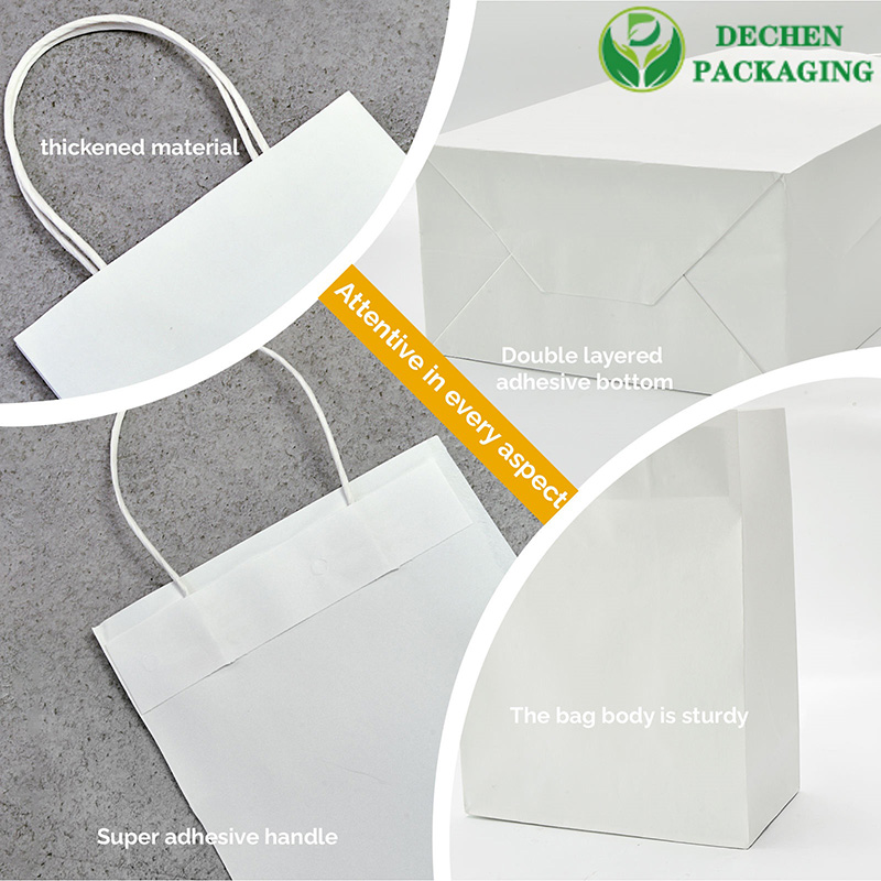 Bolsas de regalo de papel kraft con asas