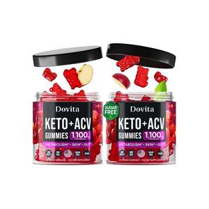 Keto ACV gummies ปราศจากน้ำตาลกับรากมาร์ชเมลโล่อาหารเสริมน้ำส้มแอปเปิ้ลไซเดอร์สำหรับการเดินทาง Keto - Product Image 1