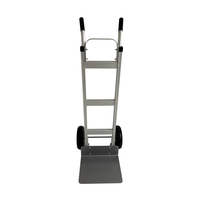 Chariot à main en aluminium Uni-Silent 250 kg avec pneus pleins de 10 pouces et plateau solide FHT250