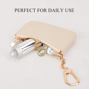 Porte-monnaie en cuir avec logo de marque personnalisé avec porte-clés petit porte-monnaie porte-clés porte-carte pochette porte-clés petits sacs porte-clés - Product Image 5