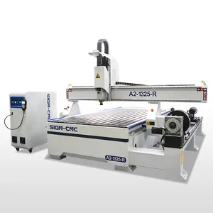 Enrutador CNC con máquina de madera CNC rotativa, enrutador de madera CNC, precio de máquina de enrutador con sistema de 4 ejes