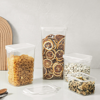 Boîte de rangement rectangulaire empilable en PP pour cuisine, conteneur alimentaire hermétique avec trou d'aération pour réfrigérateur, garde-manger, organisateur de produits secs, OEM
