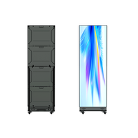 Écran d'affichage numérique LED pliable P1.25 P1.5 P1.86 GOB avec support pour centre commercial, exposition, salon professionnel
