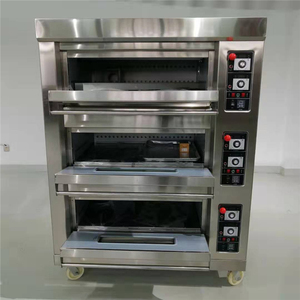 Horno de Gas de Entrega Directa de Fábrica, 3 Niveles, 6 Bandejas, Automático, para Panadería, para Hacer Baguettes, Pan con Mantequilla, Máquinas Automáticas para Hacer Bocadillos - Product Image 4