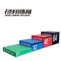 Caja de Glúteos de PVC con Logotipo Personalizado de Fábrica Jingxiang, Caja de Salto Pliométrico para Entrenamiento de Fitness, Caja Pliométrica de Espuma Suave