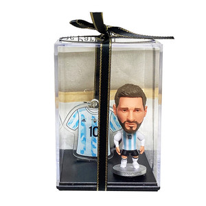 Set de Regalo de Llaveros 3D de Dibujos Animados con Diseño de Ronaldo y De <span class=keywords><strong>Bruyne</strong></span>, con Caja de Luz LED, Material Plástico, para Fans - Product Image 1