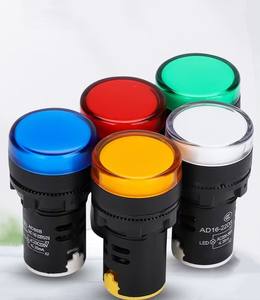 Светодиодные индикаторные огни 220 В пилотный фонарь с водонепроницаемым AD16-22mm оборудованием индикаторные огни для переменного/постоянного тока 12 В 48 В 110 В 380 В - Product Image 4