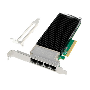 Sunweit st7299 PCIe 10g Quad RJ45 Gigabit xl710 Ethernet Nic bên ngoài 10Gbps có dây Lan <span class=keywords><strong>card</strong></span> mạng với cổng Tel - Product Image 1