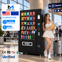 Distributeur automatique intelligent pour la vente de nourriture et de boissons, écran tactile, caméra, refroidissement par compresseur, basé sur le cloud