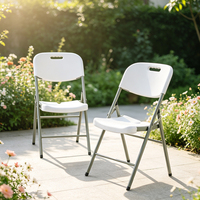 Chaise pliante en plastique pour bureau, formation ou intérieur, empilable, avec option de couleur personnalisable