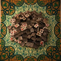 Tuiles de Mahjong américaines modernes |   Chiffres anglais en acrylique faits à la main, personnalisés pour le divertissement à domicile et le poker