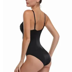 ชุดชั้นในสำหรับผู้หญิงขนาดใหญ่พิเศษผ้าชีฟองปักเลื่อมลูกไม้คอวีสีดำลำลองสำหรับฤดูร้อน - Product Image 2