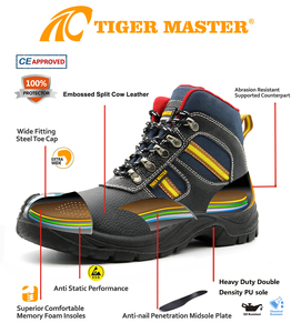 Tiger Master, meilleure marque <span class=keywords><strong>de</strong></span> chaussures <span class=keywords><strong>de</strong></span> <span class=keywords><strong>sécurité</strong></span>, chaussures <span class=keywords><strong>de</strong></span> <span class=keywords><strong>sécurité</strong></span> industrielles antidérapantes, résistantes aux perforations, avec embout en acier, pour femmes et hommes, pour le travail - Product Image 5