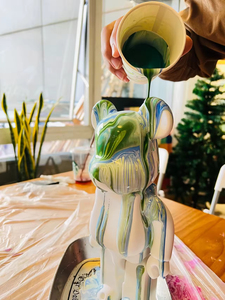 Decoración para el Hogar, Estatua de Oso <span class=keywords><strong>Rosa</strong></span> de Resina Animal, Regalo, Estatua 1000%, <span class=keywords><strong>Bearbrick</strong></span> 400%, Regalo, Artesanía y Juguetes DIY - Product Image 4