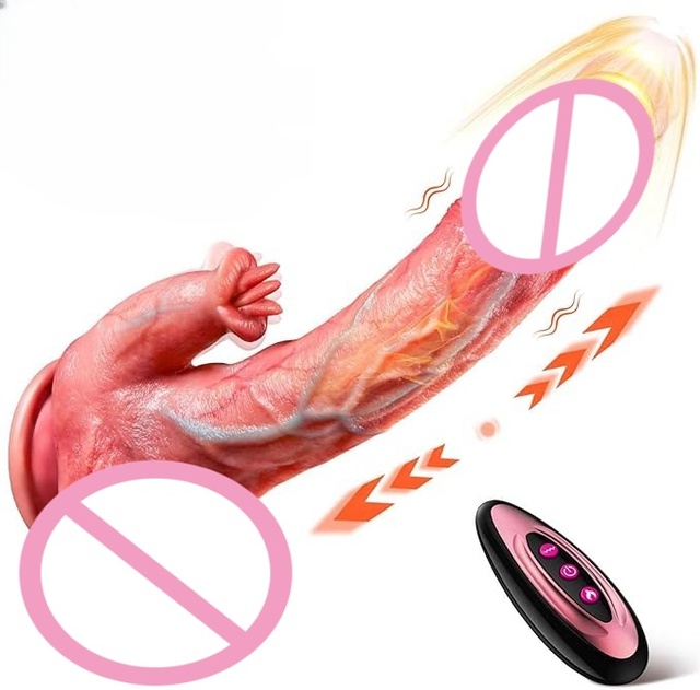 thrusting dildo for men Venusfun Thrusting Dildo Anal Plug Vibrator for Men 9 Vibration