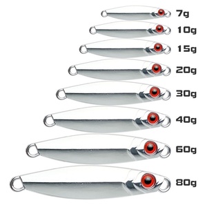 Long <span class=keywords><strong>Shot</strong></span> plaque de fer galvanisée plomb poisson en alliage de Zinc Vibe leurre dur pour la pêche paillettes 7g-80g appât dur ancre perche appât - Product Image 1