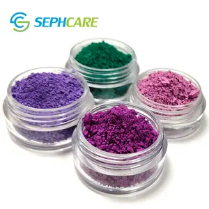 Sephcare哑光群青蓝色粉红色紫色颜料氧化铬绿颜料