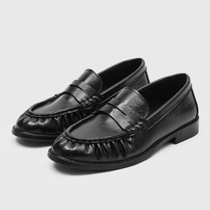 Nouvelle Collection Printemps 2026 – Mocassins Homme Plissés à la Main Style Français-Britannique en Cuir Véritable – Chaussures Décontractées et Habillées pour Affaires - Product Image 2