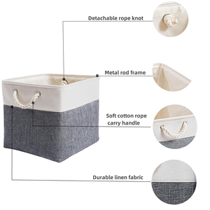 Tùy Chỉnh Nhãn 13x13 Cube Lưu Trữ <span class=keywords><strong>Cubes</strong></span> Hộp Cho Đồ Chơi Tủ Quần Áo Stackable Lưu Trữ Giỏ Với Chất Lượng Cao - Product Image 2