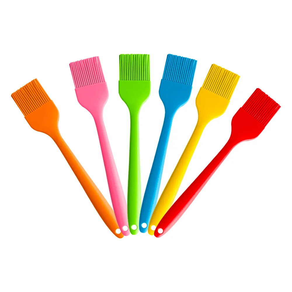 Large Size Integrated BBQ Oil Brush Reusable Heat Resistant Non-Stick Baking Pastry Tools Silicone Oil Brush