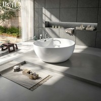Baignoire sur mesure, moderne, écologique, non toxique, en matériaux sûrs, pour maison, villa, hôtel, salle de bain, intérieur de luxe léger