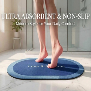 <span class=keywords><strong>Tapis</strong></span> <span class=keywords><strong>de</strong></span> bain en diatomite personnalisable, <span class=keywords><strong>antidérapant</strong></span>, à séchage instantané, absorbant, avec design couleur et logo <span class=keywords><strong>pour</strong></span> salle <span class=keywords><strong>de</strong></span> bain - Product Image 4