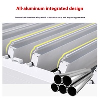 Pergola de jardin électrique à lames orientables avec éclairage LED, abri solaire et pluie résistant en aluminium