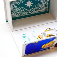 Baraja de cartas de Tarot al por mayor de fábrica superior con guía y caja Original, naipes de impresión de papel de afirmación personalizados
