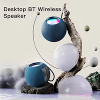 Subwoofer Estéreo Inalámbrico de Alto Rendimiento BT 5.3, Mini Bocina de Audio con Forma de Bola, Conexión BT 5.3 TWS para Decoración de Hogar, Oficina y Escritorio