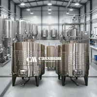 Cuves de fermentation de vin à double enveloppe de 5000 L avec tous les vannes pour les vignobles
