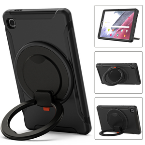 Étui de protection antichoc pour tablette d'armure de béquille rotative à 3 couches de conception portable pour Samsung Galaxy Tab A7 - Product Image 3