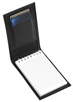 Porte-bloc-notes multifonction en cuir fait main, blocs-notes 3x5, carnet de poche rechargeable, style bureau pour le droit