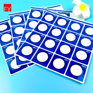 Nhãn Dán Giấy Bán Sỉ Nhà Máy Nhãn Chỉ Báo Nhiệt Độ Không Thể Đảo Ngược Tự Thay Đổi Màu - Product Image 1