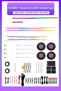 Kits d'éclairage d'ambiance pour voiture SJC 64 couleurs pour <span class=keywords><strong>BMW</strong></span> Série <span class=keywords><strong>1</strong></span> F52/F40 2016-2023, accessoires de voiture Symphony, décoration intérieure pour mise à niveau - Product Image 6