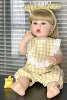 Muñeca Reborn de Silicona Suave de 22 Pulgadas VTU, Muñeca de Vinilo Realista para Niñas, Regalo para Niños