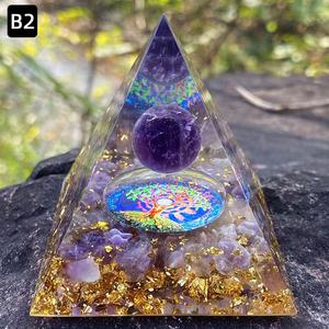 Recubrimiento de resina de grava Natural, Meditación de energía de cuarzo, pirámide de cristal Mineral curativa para la curación mental del hogar - Product Image 5