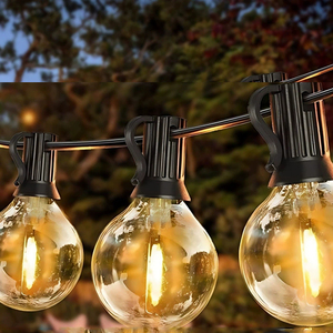 Guirnalda de Luces <span class=keywords><strong>LED</strong></span> G40 de Venta al <span class=keywords><strong>por</strong></span> <span class=keywords><strong>Mayor</strong></span> de Fábrica 10M 25ft 50ft Impermeable para Exteriores Decoración de Navidad y Boda - Product Image 1