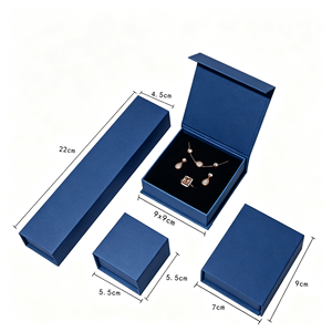 Magnetic Closure Custom logo Printed Paper Jewelry Boxes Jewelry Packaging Gift Box for Necklaces <b>Bracelets</b> Earrings Rings - Product Image 4