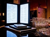 Support de menu lumineux LED personnalisé avec logo, style livre, pour bar, restaurant, boîte de nuit, hôtels