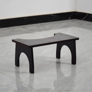 <b>Bamboo</b> And Nanmu Wood Folding Toilet <b>Stool</b> 29.5X26.5X15.8Cm Space Saving Minimalist Design For Adults And Children - Product Image 3
