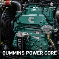 Groupe électrogène diesel silencieux Cummings 24kW 35kW 40kW 45kW, moteur Cummings, triphasé 480V 50/60Hz, certifié CE, pour usage industriel