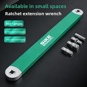 Juego de llaves de extensión offset de 25 piezas Impact Ready, adaptadores de cuadradillo de 3/8 pulgadas, acero al cromo-vanadio, color verde, para acceso en espacios reducidos - Product Image 3