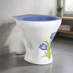 Armario de agua europeo S-Trap CE Foot Flush, artículos sanitarios inteligentes, inodoro inteligente de cerámica montado en el suelo con bidé eléctrico - Product Image 1