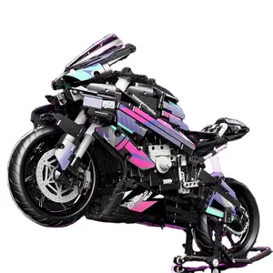 TECHNOLOGY Brick Punk Cyber 88015H Model Toys 1920pcs Motorcycle Building Blocks Set Educational Toys For Kids Puzzle Game